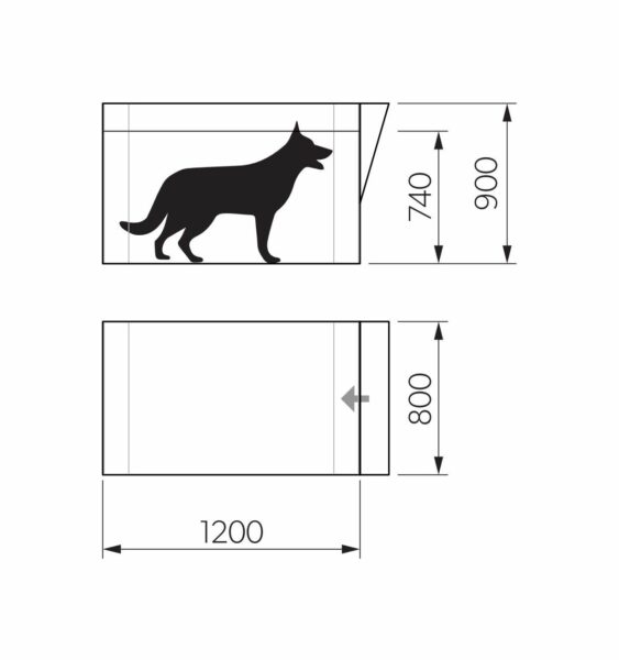 Надувной вольер для собаки — Dometic K9 80 AIR 1