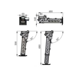 Фото &mdash; Откидные опоры Campfort Stabilizer Jack с электроприводом 0