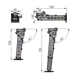 Фото &mdash; Откидные опоры Campfort Stabilizer Jack с электроприводом 2