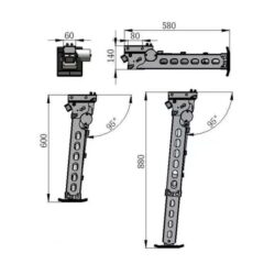 Фото &mdash; Откидные опоры Campfort Stabilizer Jack с электроприводом 4